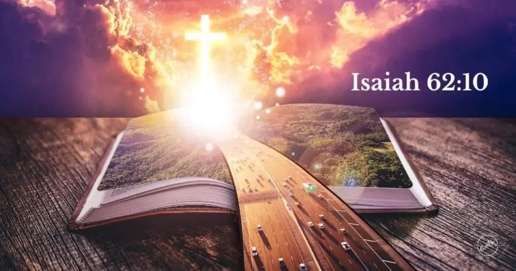 A book with an open page and the word isaiah written on it.