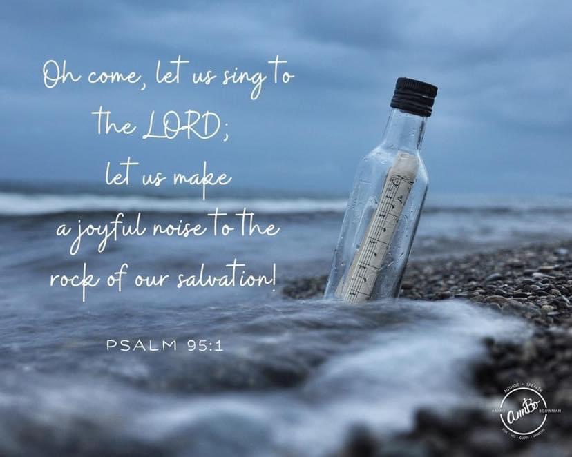 A message in a bottle with the words " psalm 2 6 : 1 " on it.